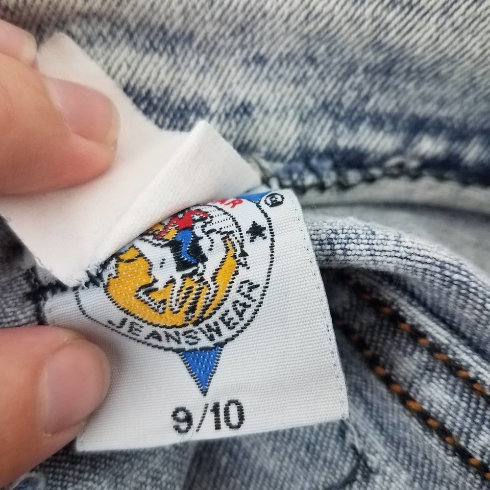 Vintage High Waisted Jean Shorts Light Denim - Picture 7 of 7